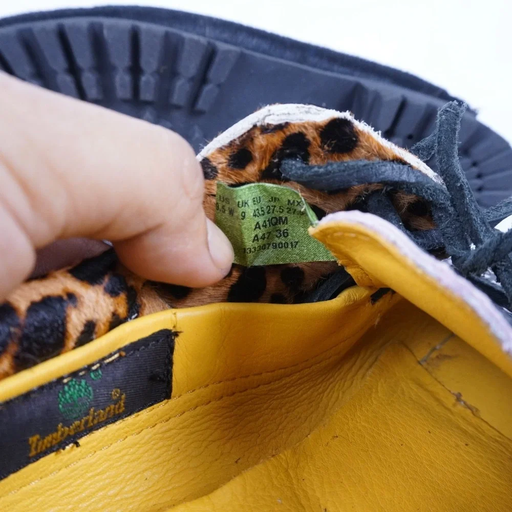 Chinatown Market x Timberland 3-Eye Lug Handsewn Boat 'Animal Print' 8.5W Mens
